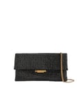 Ted Baker Women's KRISTN-Crystal Long Fold Over Crossbody Bag, Black, O/S