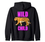 Wild Child Animal RIghts,Animal Leopard Cats Kittens,Zoos Zip Hoodie