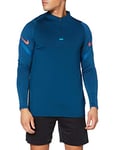 NIKE Sweatshirt-CD0564 Men's Sweatshirt - Valerian Blue/Laser Crimson, M