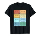 Colorful 90s Cassette Tapes 90s Music T-Shirt