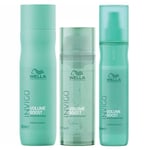 Lot Pour Cheveux Fine WELLA Kit Invigo Volume boost shampoo + mask + Spray