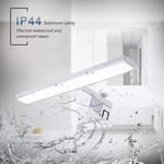 LED-spegellampa, IP44, Ytmonterad lampa + klämma, Badrumslampa, Sminklampa, Badrumsskåpslampa, Ytmonterad lampa