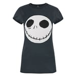 L¿Étrange Noël De Mr Jack - T-Shirt Jack À Ourlet Inverse - Femme