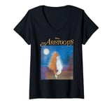 Disney The Aristocats Moonlight Portrait V-Neck T-Shirt