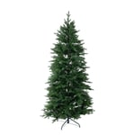 Luxury 7ft Slimline Faux Hinged Christmas Tree