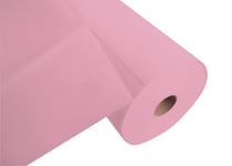 Pro Nappe - Réf R732451I - Tête à tête jetable en non tissé spunbond - Carton de 4 rouleaux de 24M de long X 0,4M de large prédécoupé tous les 1,20M - Représente 20 têtes à tête - Couleur rose poudré