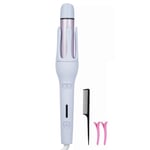 2 In 1 Flat Iron Hair Straightener Automatic Hair Curler Rotating Electric Curli