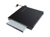 Lenovo Tiny IV DVD Burner Kit - Lecteur de disque - graveur de DVD - USB - externe - pour ThinkCentre M70q Gen 2; M75q Gen 2; M75t Gen 2; M90; M90q Gen 2; ThinkStation P340; P350