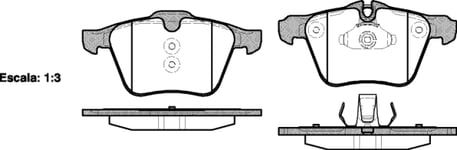 Bromsbelägg - Volvo - V70, V60, Xc70, S60, S80. Ford - S-max, Galaxy. Jaguar - Xf, Xk-serie, Xj, S-type, Xj x350, F-type