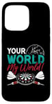 iPhone 15 Pro Max Your World My World Bullseye Darting Dart Tournament Darts Case