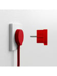 norm Schuko plug, matte red