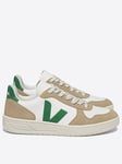 Veja Mens V-10 Trainers - Brown/Green, Brown, Size 7, Men