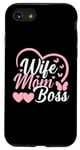 Coque pour iPhone SE (2020) / 7 / 8 Moms the Boss – Cadeau mignon pour la fête des mères