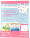 Cake Star Edible Wafer Paper - White - 12 Sheets