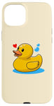 iPhone 15 Plus Cute Yellow Rubber Ducky Little Bath Toy Duck Case