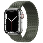 Slitstarkt och Elastiskt Apple Watch Armband 38mm/40mm/41mm Mörkgrön XS