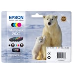 Epson Polar bear Multipack 4-colours 26XL Claria Premium Ink