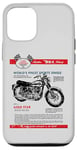 Coque pour iPhone 13 Pro BSA 500 Gold Star Road Racer Moto Ad