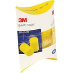 3M Ear Classic Öronproppar, 50 par förpackade i par, Gul, Snr  28db, hörselskydd