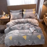 RTYUI Four-Piece Bedding Set, Thick Double-Sided Four-Piece Set, Suitable For Autumn And Winter Household