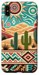 iPhone XS Max Southwest Red Rocks Desert Cacti Cactus Turquoise Brown Case