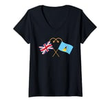 Womens Saint Lucian Heritage UK Saint Lucian V-Neck T-Shirt