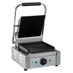 Royal Catering Kontaktgrill - 1800 W räfflad