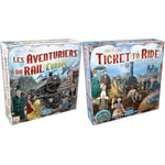 LES AVENTURIERS DU RAIL : Lot 1 Jeu de Base EUROPE + 2 Extensions FRANCE / CONQUETE DE L'OUEST - Version Française - Jeu de Société pour Enfants dès 8 ans - 2 à 5 Joueurs - Jeu de Stratégie