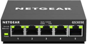 Netgear 5 Ports Gigabit Ethernet Intelligent Managed Plus Switch (GS305E)