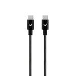 W Wonder Full Power - Cable Metal USB-C vers USB-C - 1m - Noir