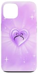 iPhone 13 Aesthetic Purple Heart Coquette Black Bow Ribbon Girl Women Case