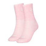 Puma Strømper 2P Women Logo Crew Socks Lysrosa Str 39/42 Dame