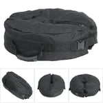 Black Round Shape Sandbag For Outdoor Tent Sunshade Parasol
