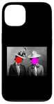 Coque pour iPhone 13 Autocollant Visage Rouge Chapeaux Rouges