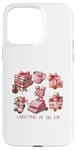 Coque pour iPhone 15 Pro Max Christmas In The Air Rose Noël Fille Femme