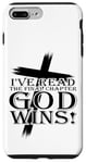 Coque pour iPhone 7 Plus/8 Plus J'ai lu le dernier chapitre : Dieu gagne - Christian Faith Cross