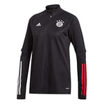 adidas TR Top W Maillot de survêtement Femme, Noir/Rouge (Black/FCB True Red), XXL