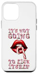 Coque pour iPhone 12 mini It's Not Going To Lick Itself. Bâton de sucre d'orge amusant pour Noël