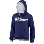 Wilson Men M Team Script FZ Hoody Sweatshirt, Blue (Blue Depths/White), 2X-Large