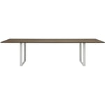 70/70 Table 108x295 cm, Solid Smoked Oak / Grey