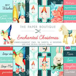 The Paper Boutique Enchanted Christmas, Embellishments Pad, 8" x 8"