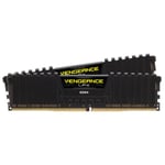 Corsair 32GB (2 x 16 GB) DDR4 3200MHz CL16 Vengeance LPX Sort