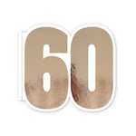 LIVRE D'OR CARTON ANNIVERSAIRE 60ANS ROSE GOLD