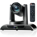 Tenveo Caméra de Conférence PTZ Zoom Optique 12X USB3.0 Caméra de Vidéoconférence HDMI 1080P Full HD Streaming Webcam Fonctionne avec Skype/Zoom/Teams/OBS pour Réunion Eglise Education Médical