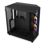 NZXT H6 Flow RGB ATX PC Case - All Black CC-H61FB-R1