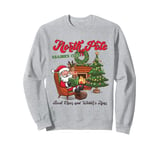 Funny North Pole Book Club Hot Cocoa Bookworm Christmas Xmas Sweatshirt