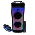 Enceinte Système Audio 400W Sono Autonome Pickering DJOON88 - Dj PAD 16 effets - Fire à LED - BT/USB + Light Ovni