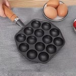 Cast Iron Takoyaki Grill Pan 14 Holes Cooking Baking Forms Mold