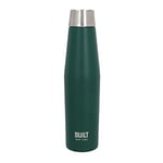 BUILT Apex - Bouteille Isotherme avec Bouchon Hermétique, 100% Réutilisable, Sans BPA, Gourde en Acier Inoxydable 18/10, 540 ml, Vert Foncé