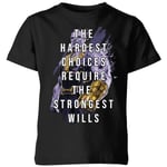 Avengers The Strongest Will Kids' T-Shirt - Black - 3-4 Years - Black